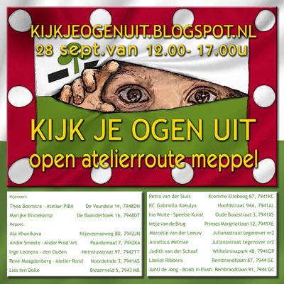 Folder Open Atelierroute Kijk je ogen uit, Meppel